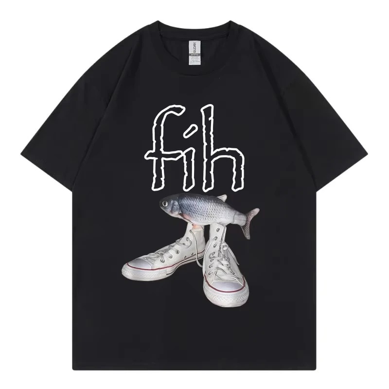 Men'S Shoes For Sale - Divertenti T-shirt con Grafica di Pesci
