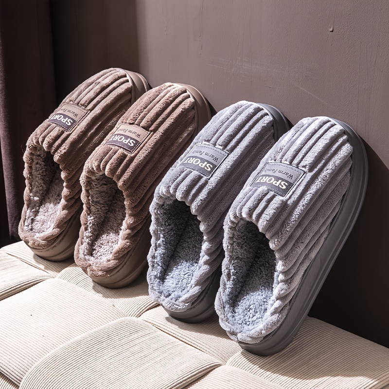 Men Shoes Essentials - Pantofole invernali da uomo taglie forti