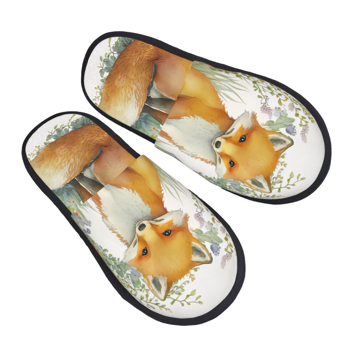 Men Shoes Illustration - Pantofole da interno in peluche Acquerello