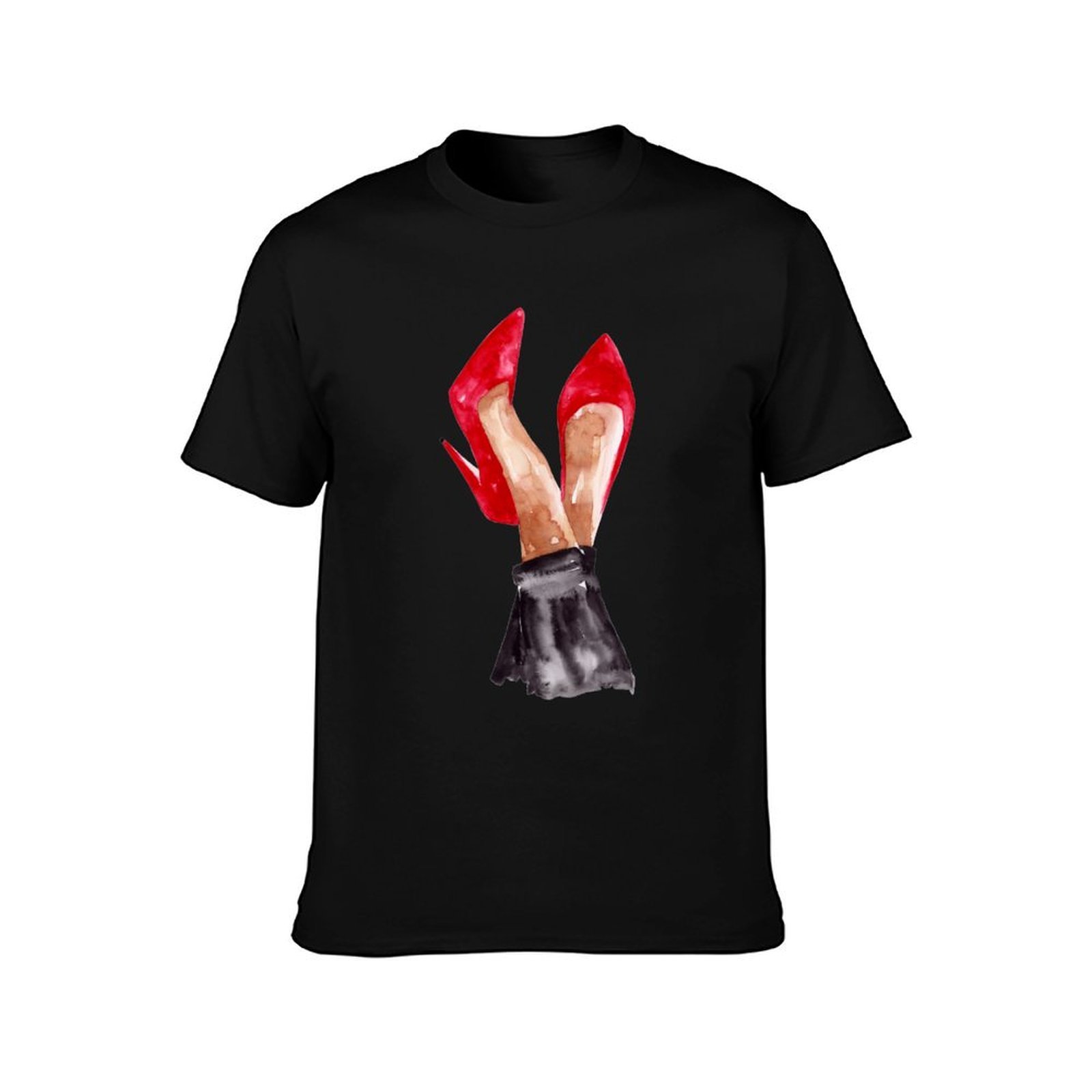 T-shirt con illustrazione ad a - Men Shoes Illustration recensione e prezzo