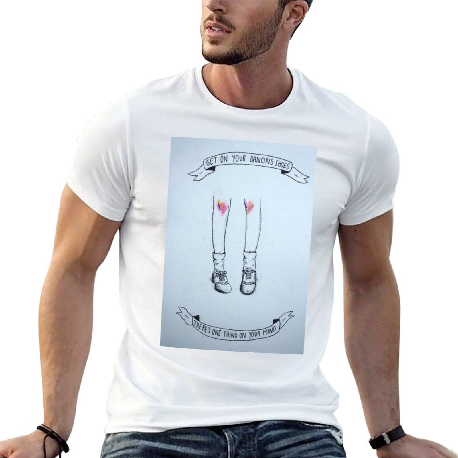 T-shirt con illustrazione di A - Men Shoes Illustration recensione e prezzo