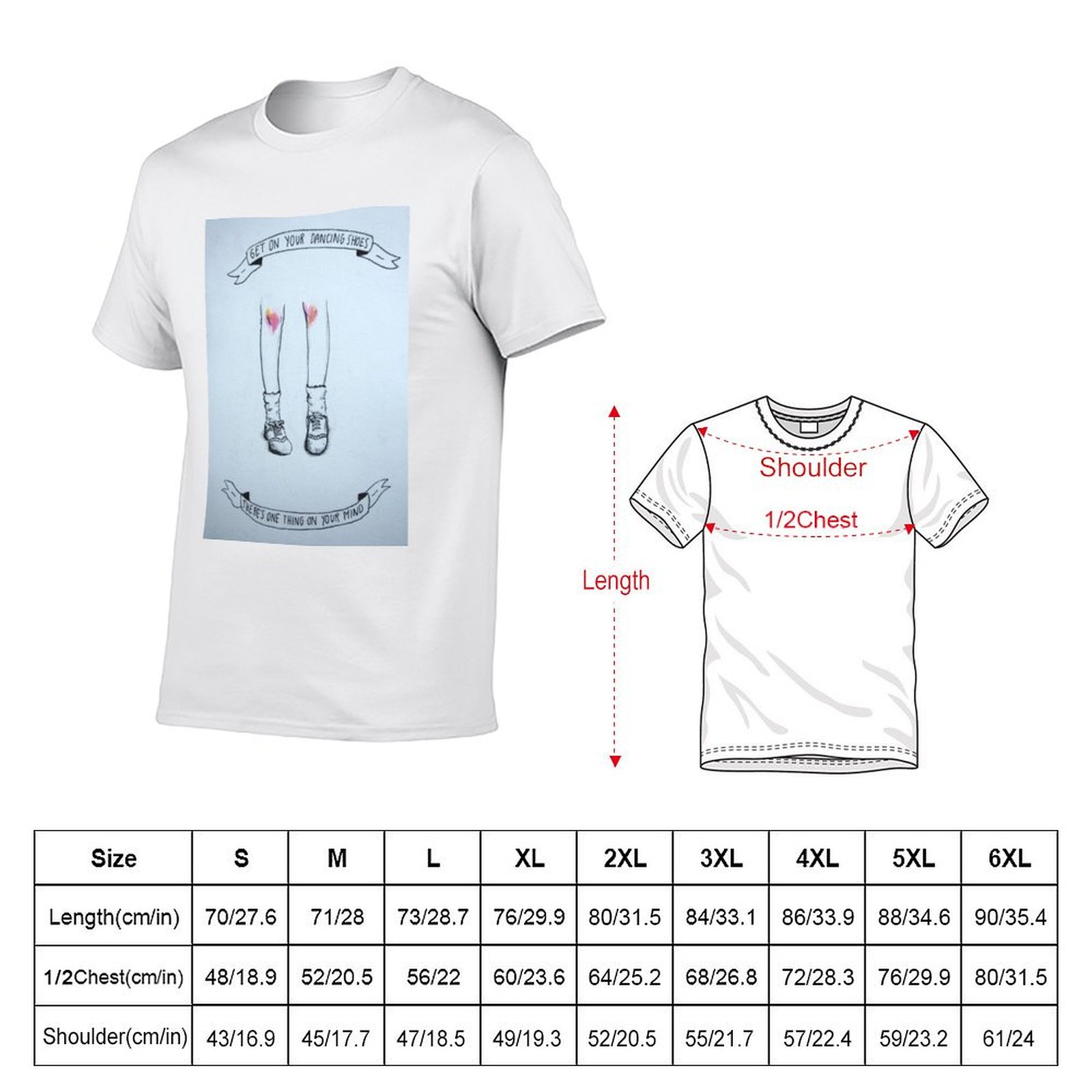 T-shirt con illustrazione di A - Men Shoes Illustration recensione e prezzo